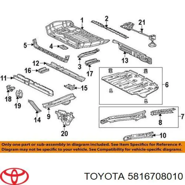  Toyota 5816708010 ціна, від 114.28 USD