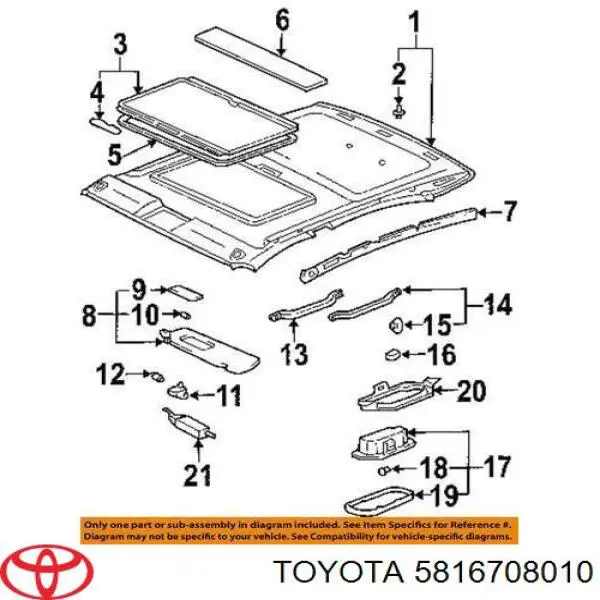  5816708010 Toyota
