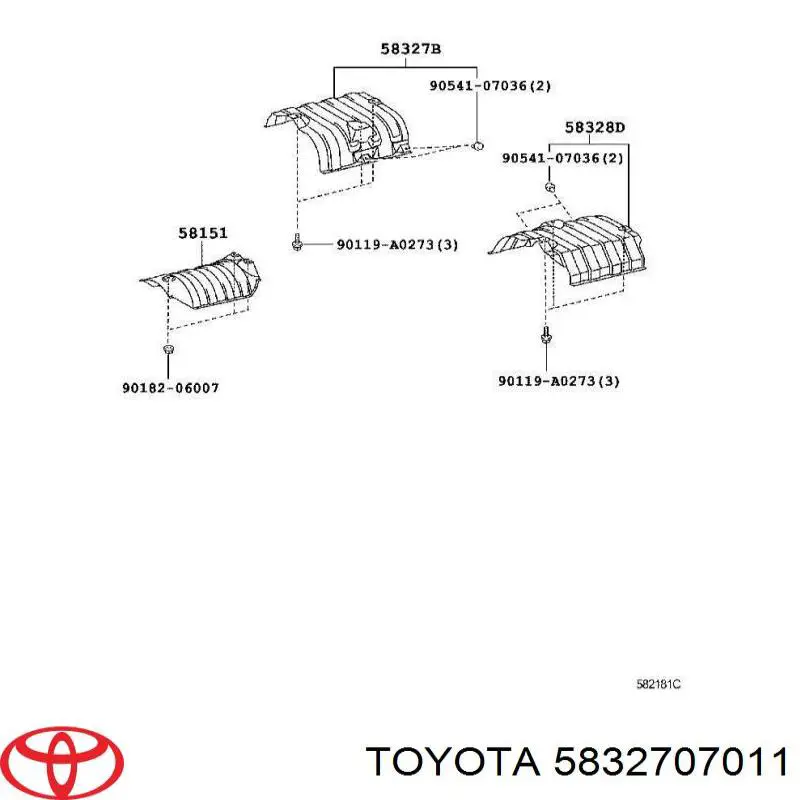 5832707011 Toyota 
