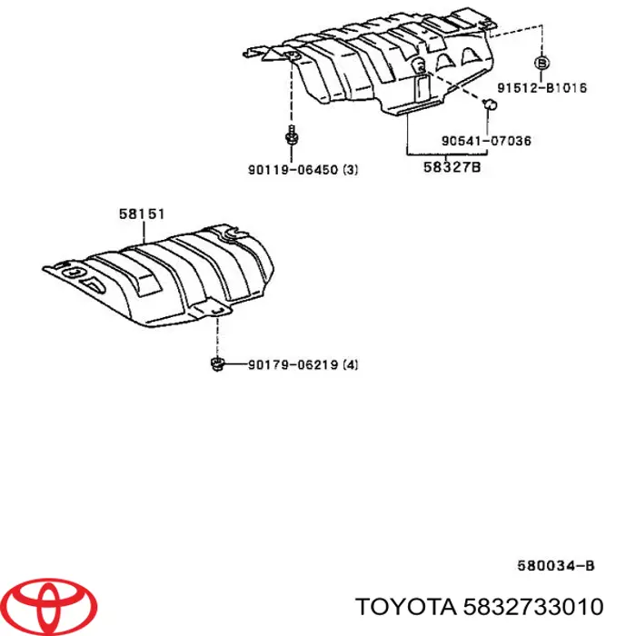 5832733010 Toyota 