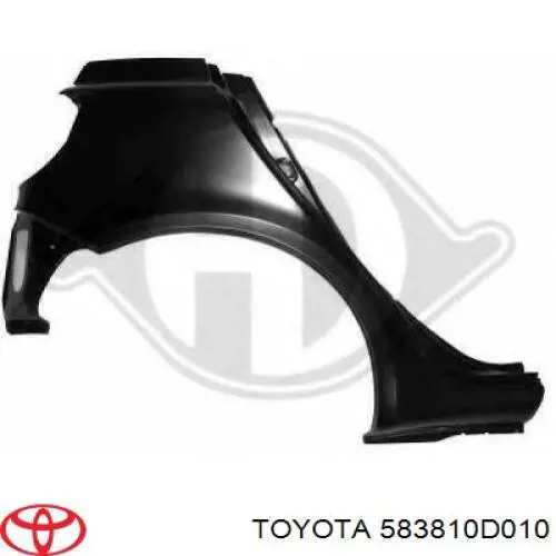 583810D010 Toyota Бампер задній, нижня частина