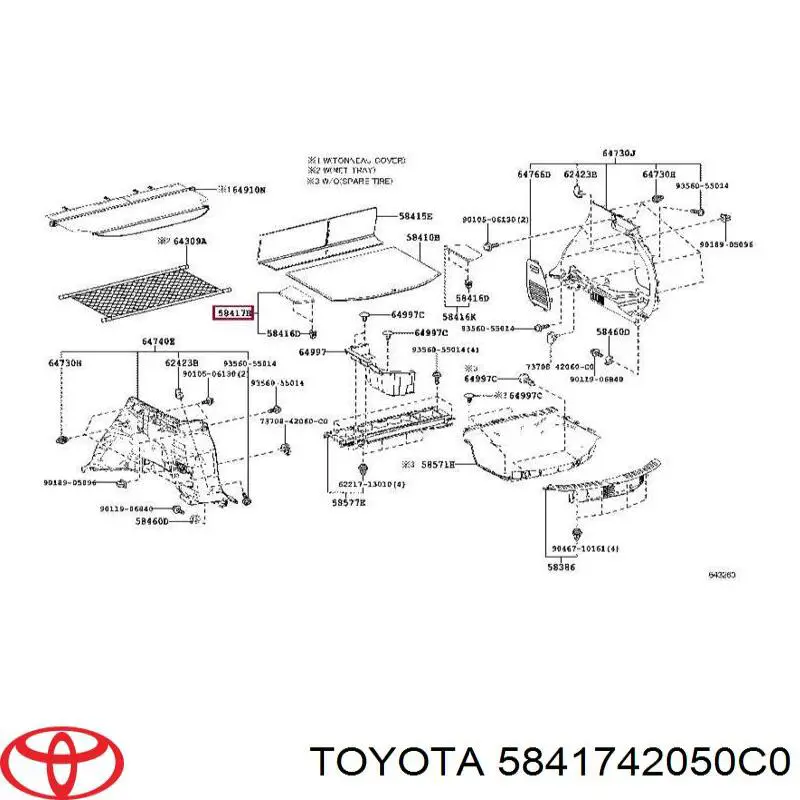 5841742050C0 Toyota 