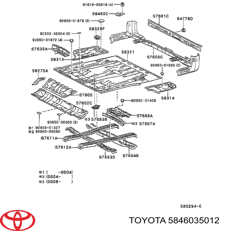 5846035012 Toyota 