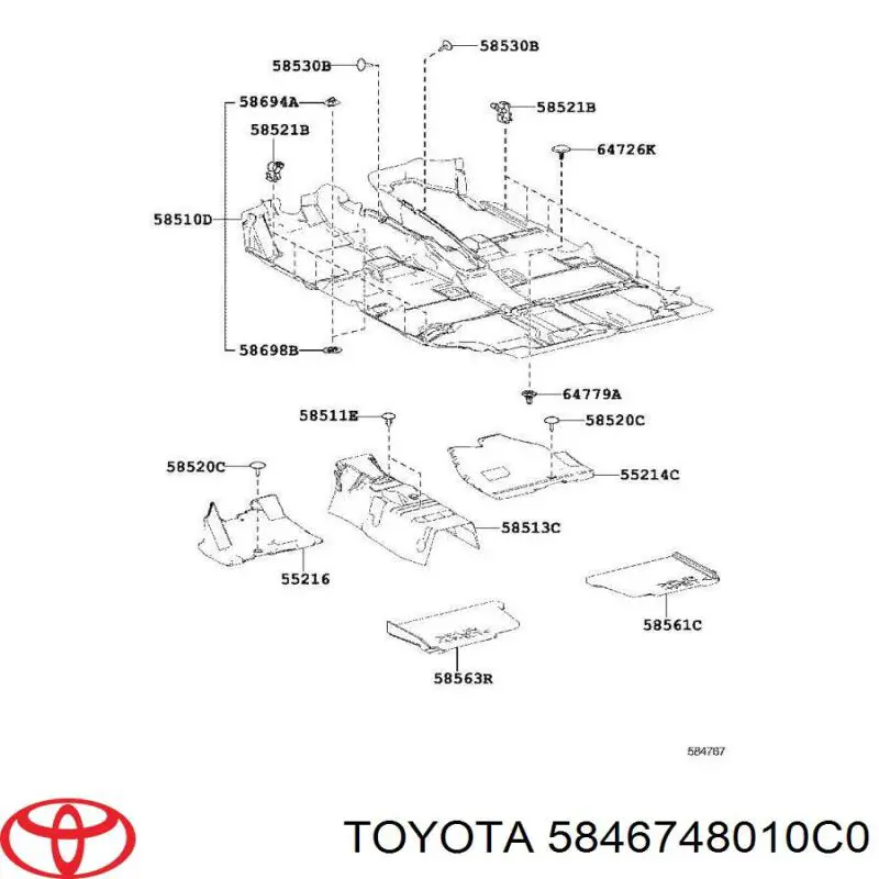 5846748010C0 Toyota 