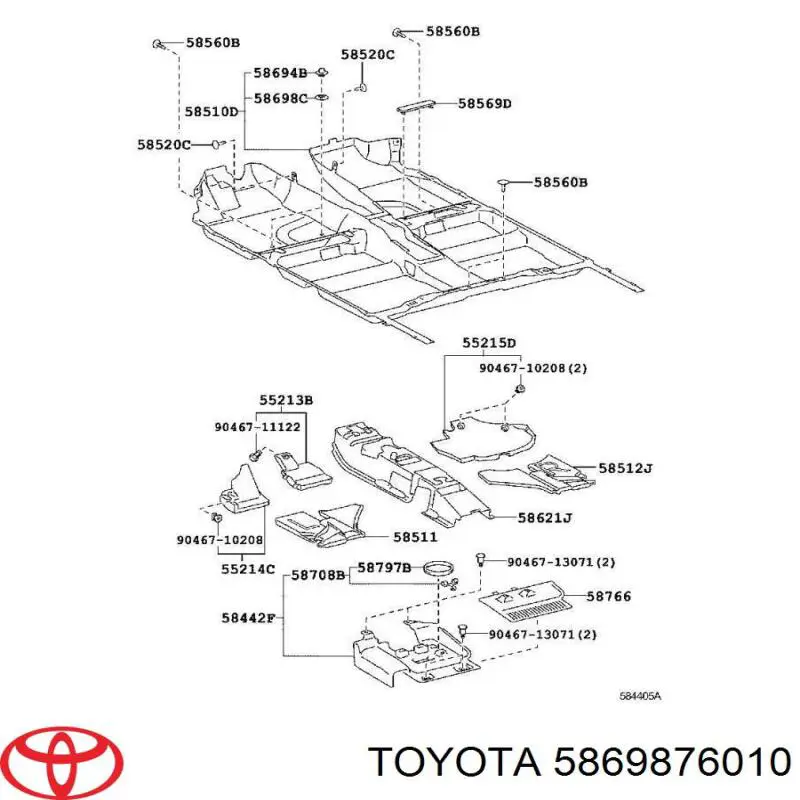  Toyota 5869876010 ціна, від 1.82 USD