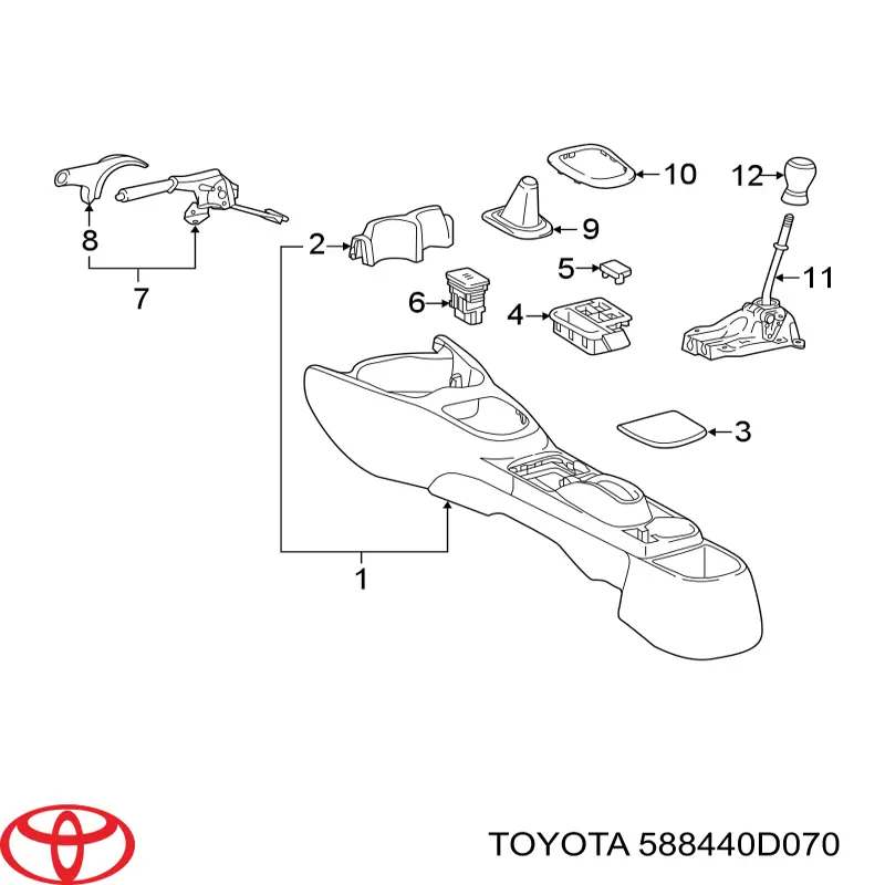  Toyota 588440D070 ціна, від 34.68 USD