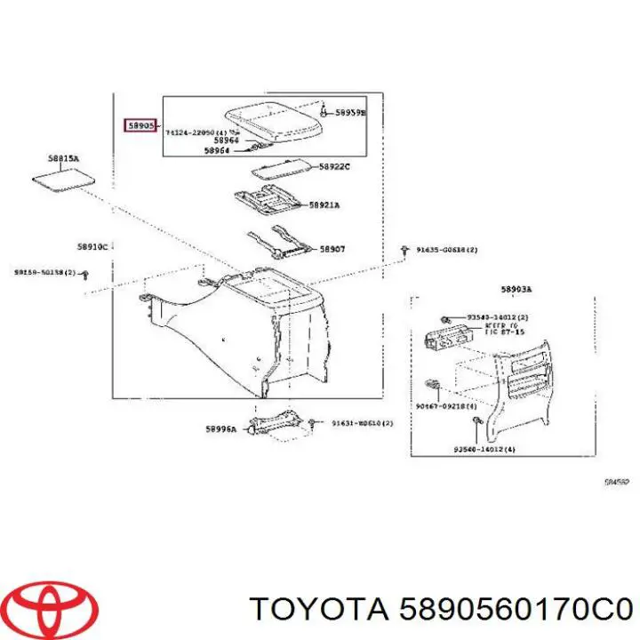 5890560170C0 Toyota Кришка підліктника