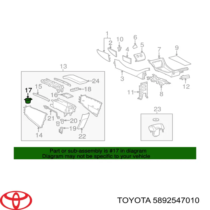 5892547010 Toyota Панель борода