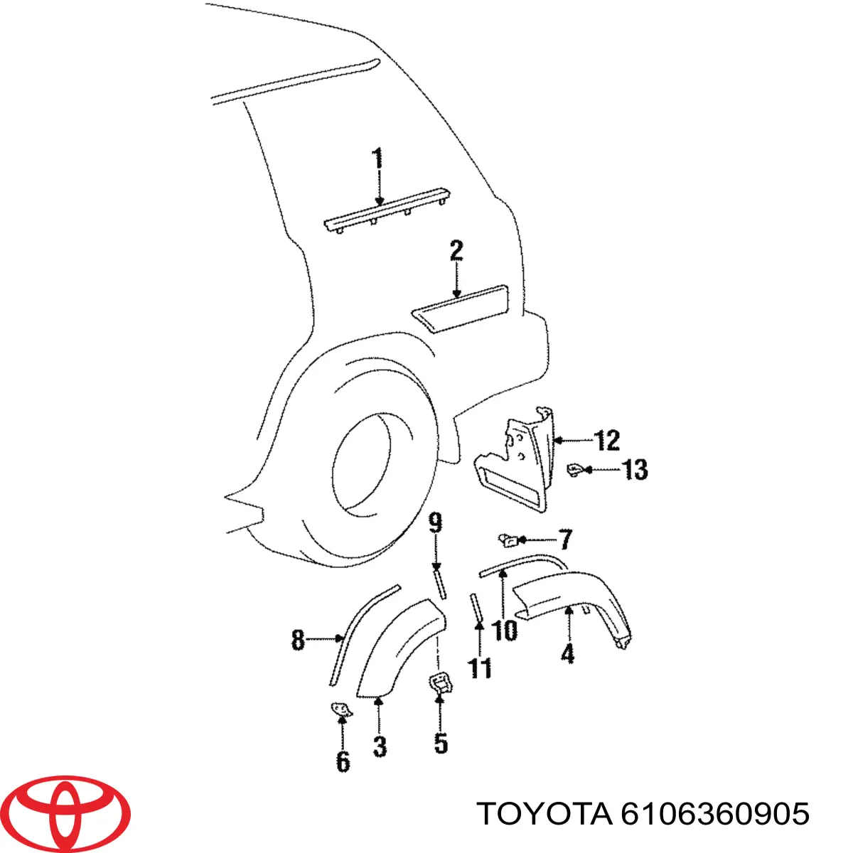 6106360905 Toyota 