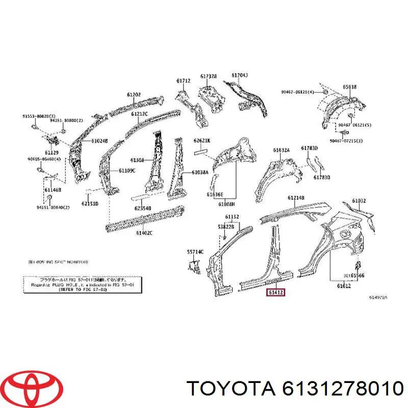  6131278010 Toyota