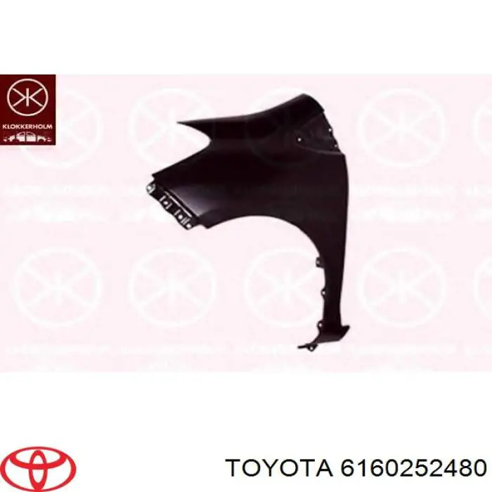 Крило заднє Toyota 6160252480 ціна, від 162.13 USD