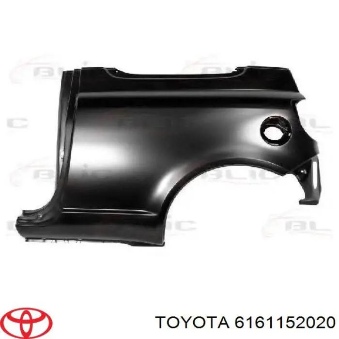 6161152020 Toyota Крило заднє праве