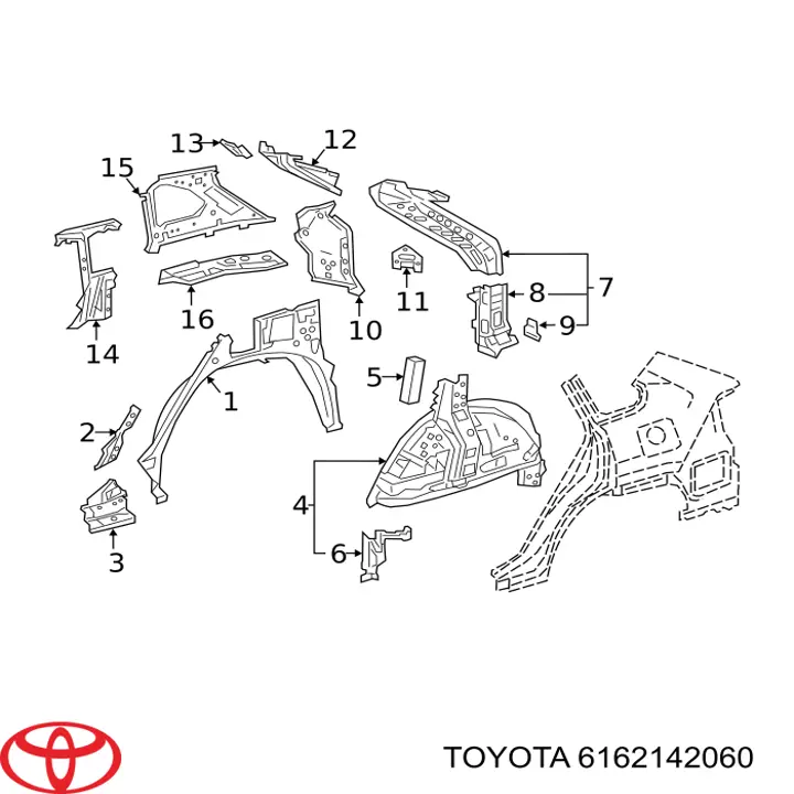 6162142060 Toyota 