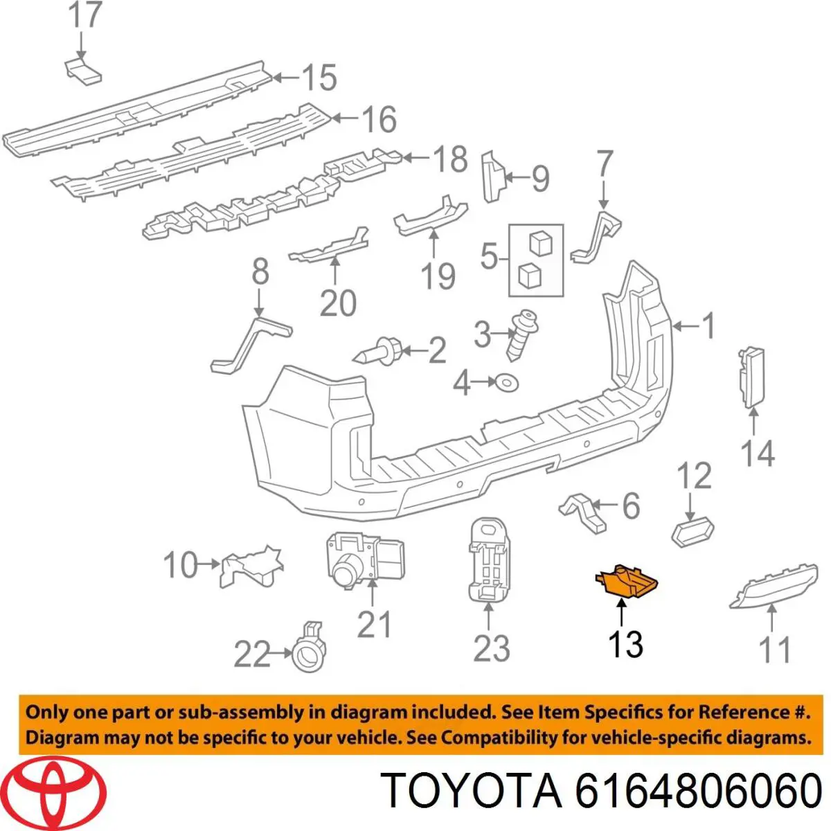  Toyota 6164806060 ціна, від 16.47 USD