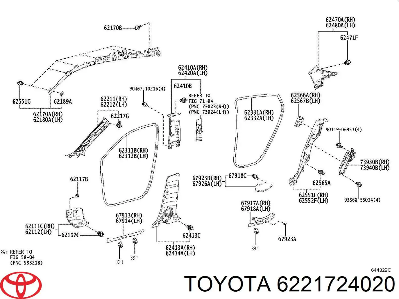 6221724020 Toyota 