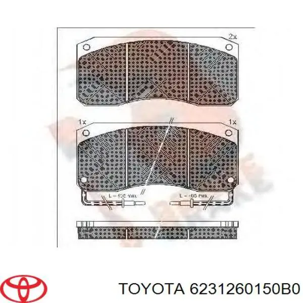  Toyota 6231260150B0 ціна, від 50.68 USD