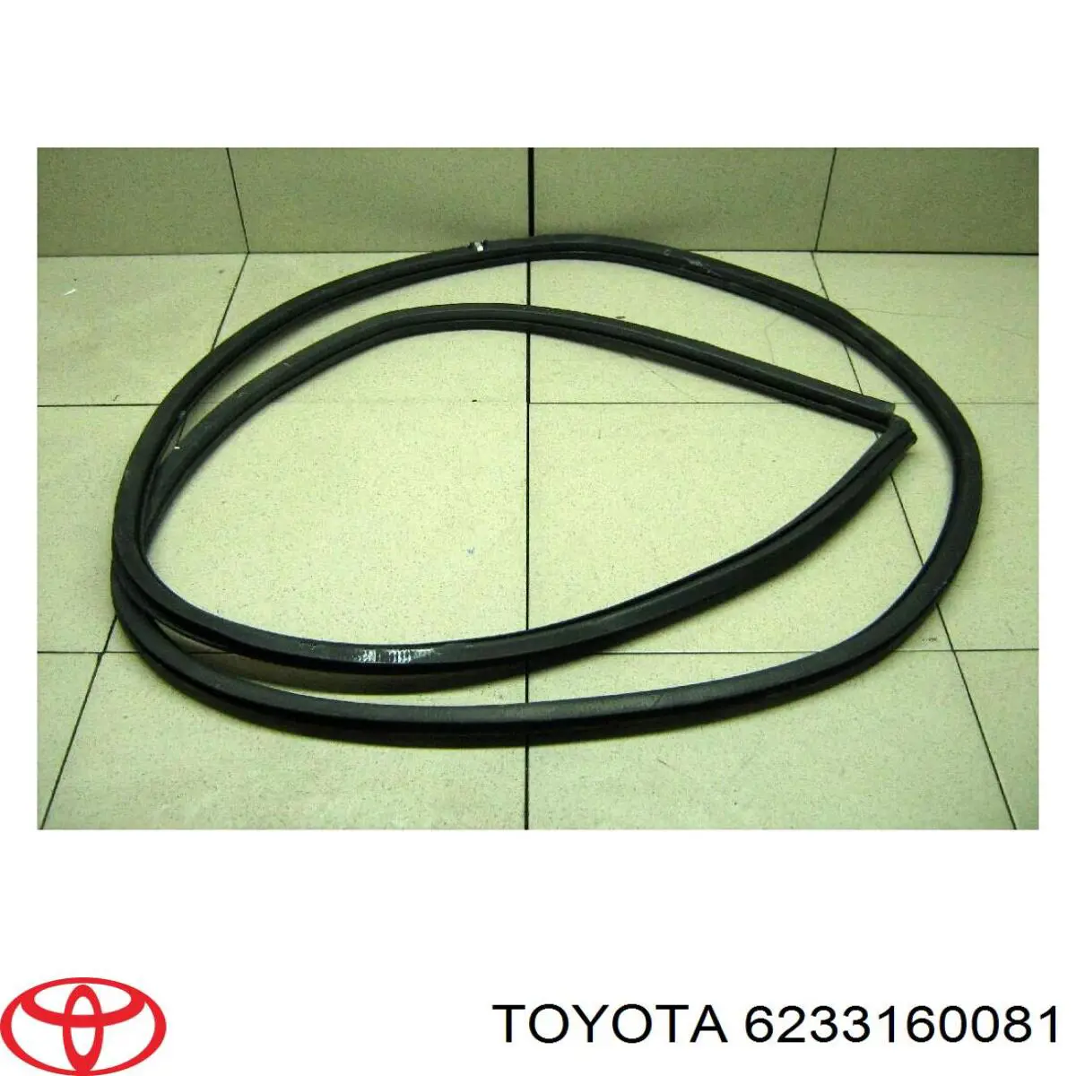 Ущільнювач дверей задніх, правих (на кузові) Toyota 6233160081 ціна, від 38.35 USD
