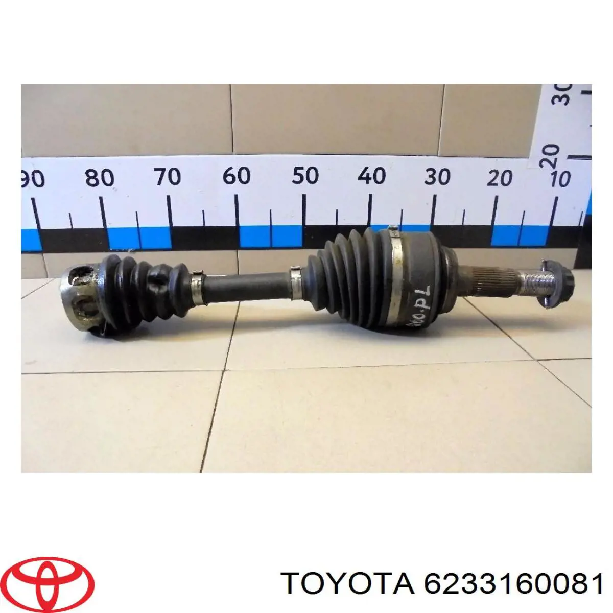 6233160081 Toyota Ущільнювач двері задньої правої (на кузові)