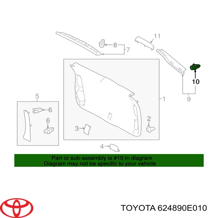  624890E010 Toyota
