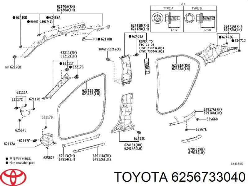 6256733040 Toyota 