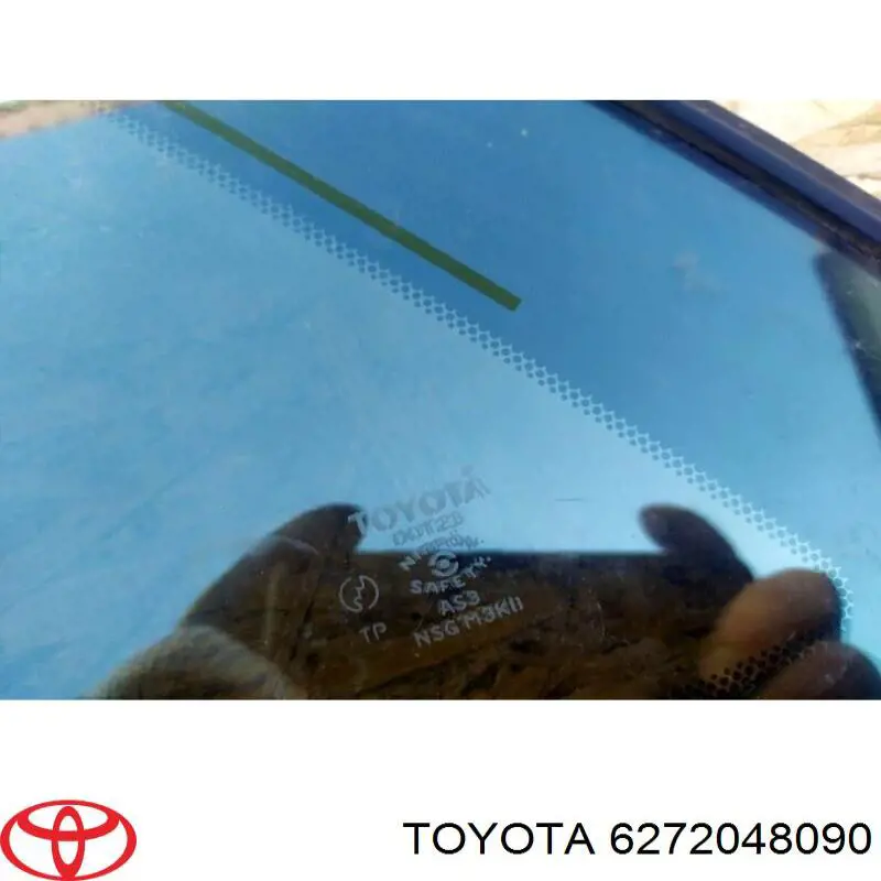 6272048090 Toyota Скло кузова/багажного відсіку, ліве