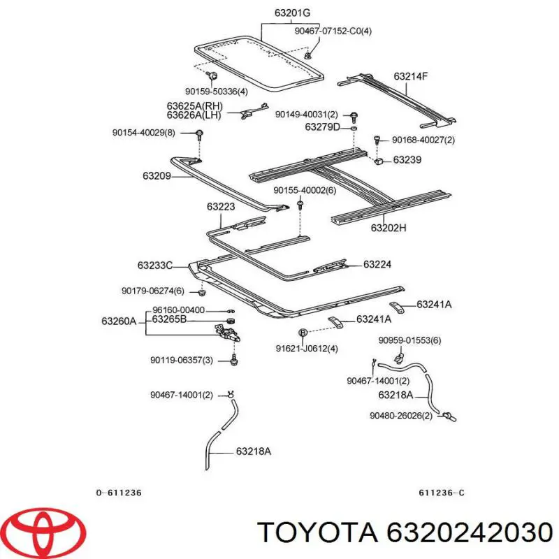 Купити 6320242030 Toyota 