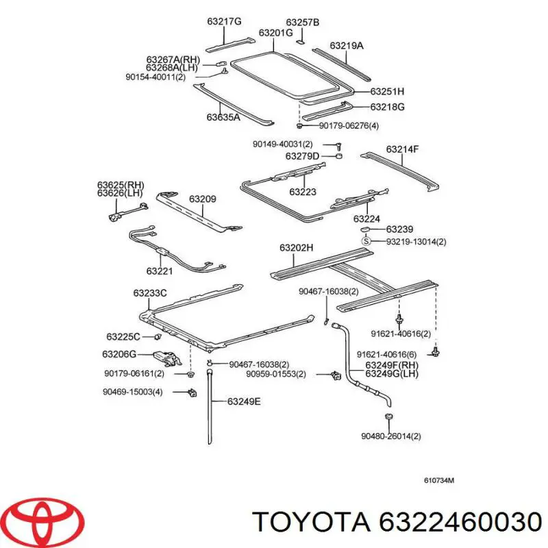  Toyota 6322460030 ціна, від 182.11 USD