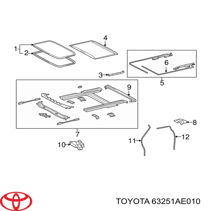 Купити 63251AE010 Toyota 