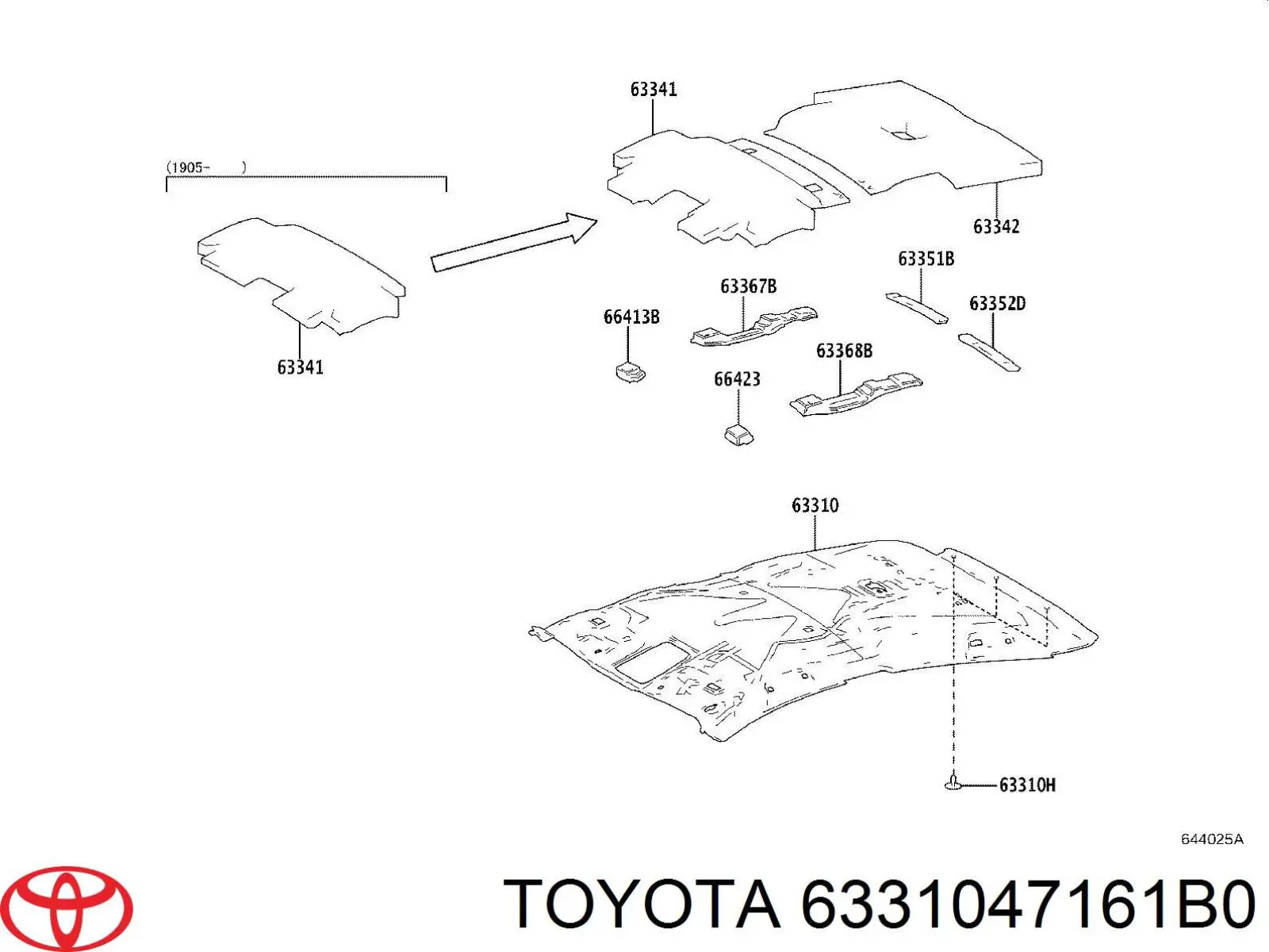6331047161B0 Toyota Ізоляція термошумова