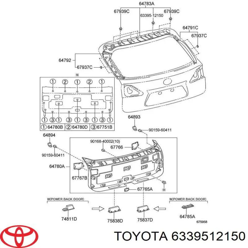 6339512150 Toyota пістон (кліп кріплення обшивки дверей)