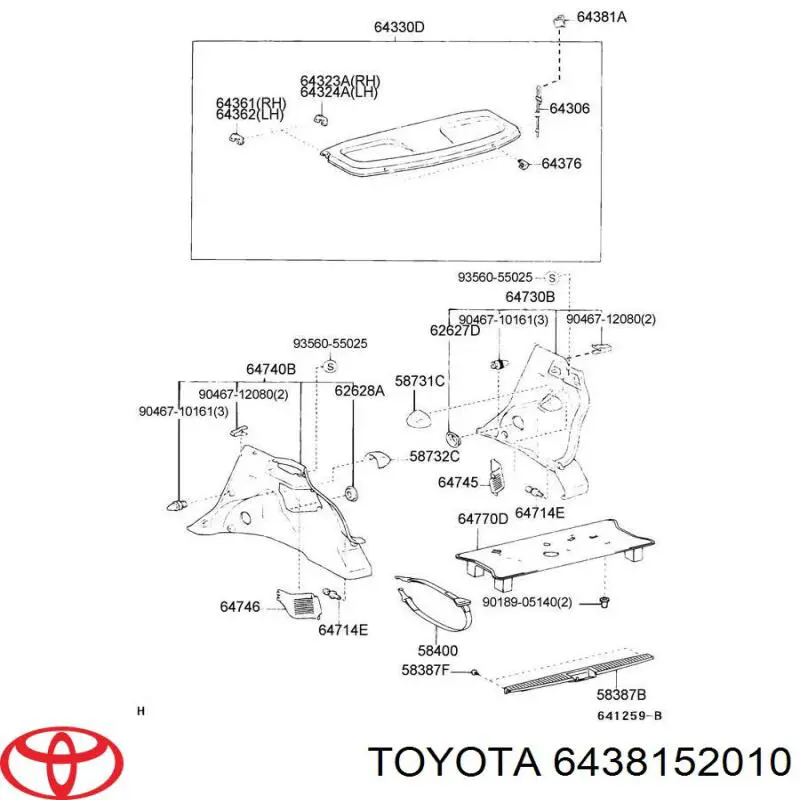  6438152010 Toyota