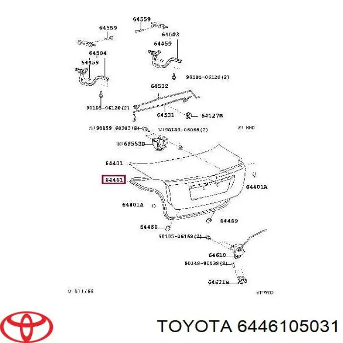6446105031 Toyota 