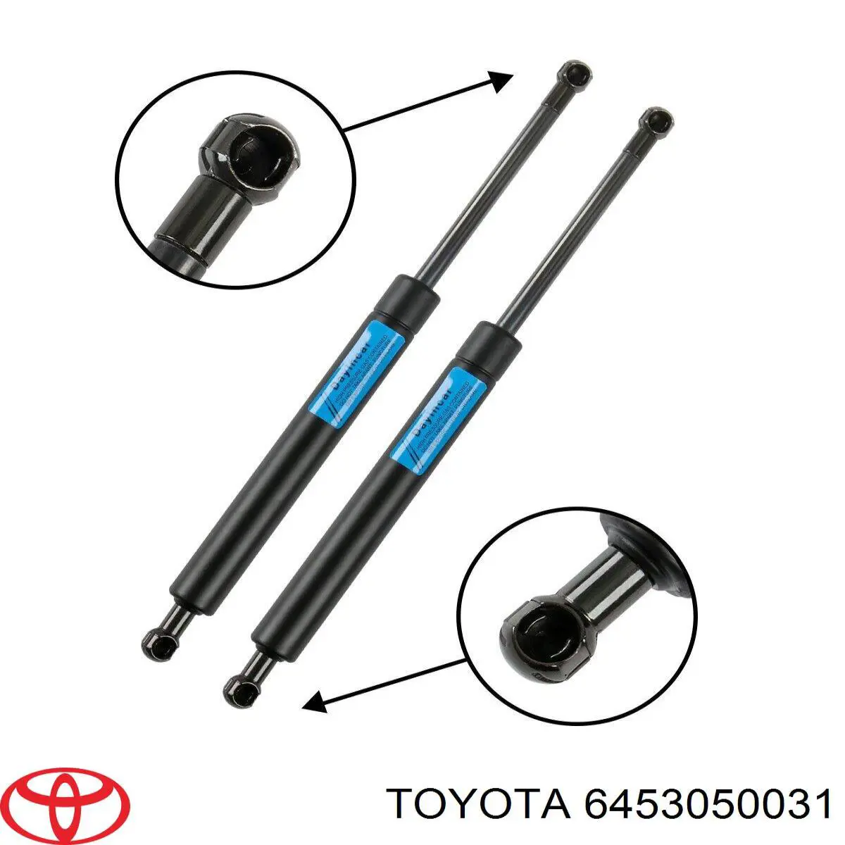 Амортизатор двері задньої Toyota 6453050031 ціна, від 119.50 USD