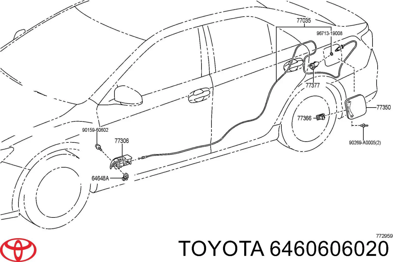  Toyota 6460606020 ціна, від 10.00 USD