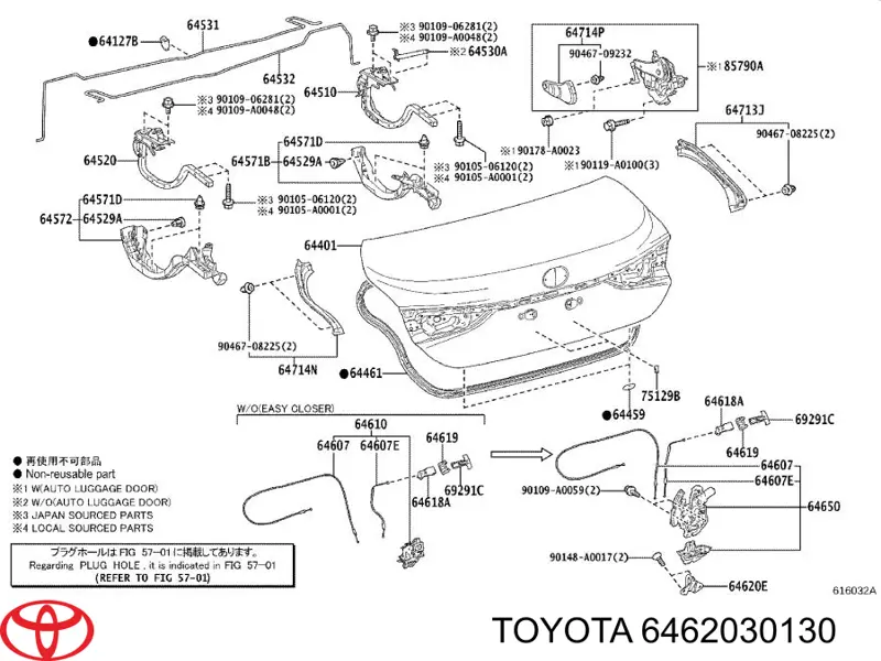  Toyota 6462030130 ціна, від 13.51 USD