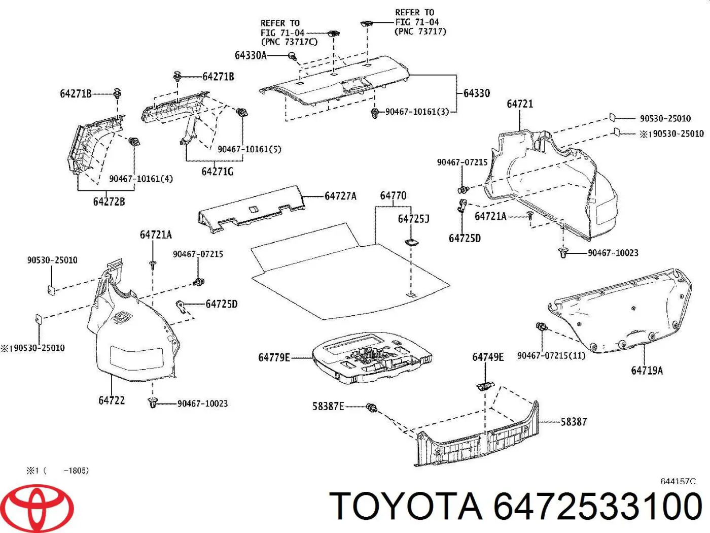 6472533100 Toyota 