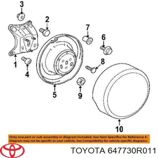 Чохол запасного колеса Toyota RAV4 3 (A3) (Тойота Рав4)
