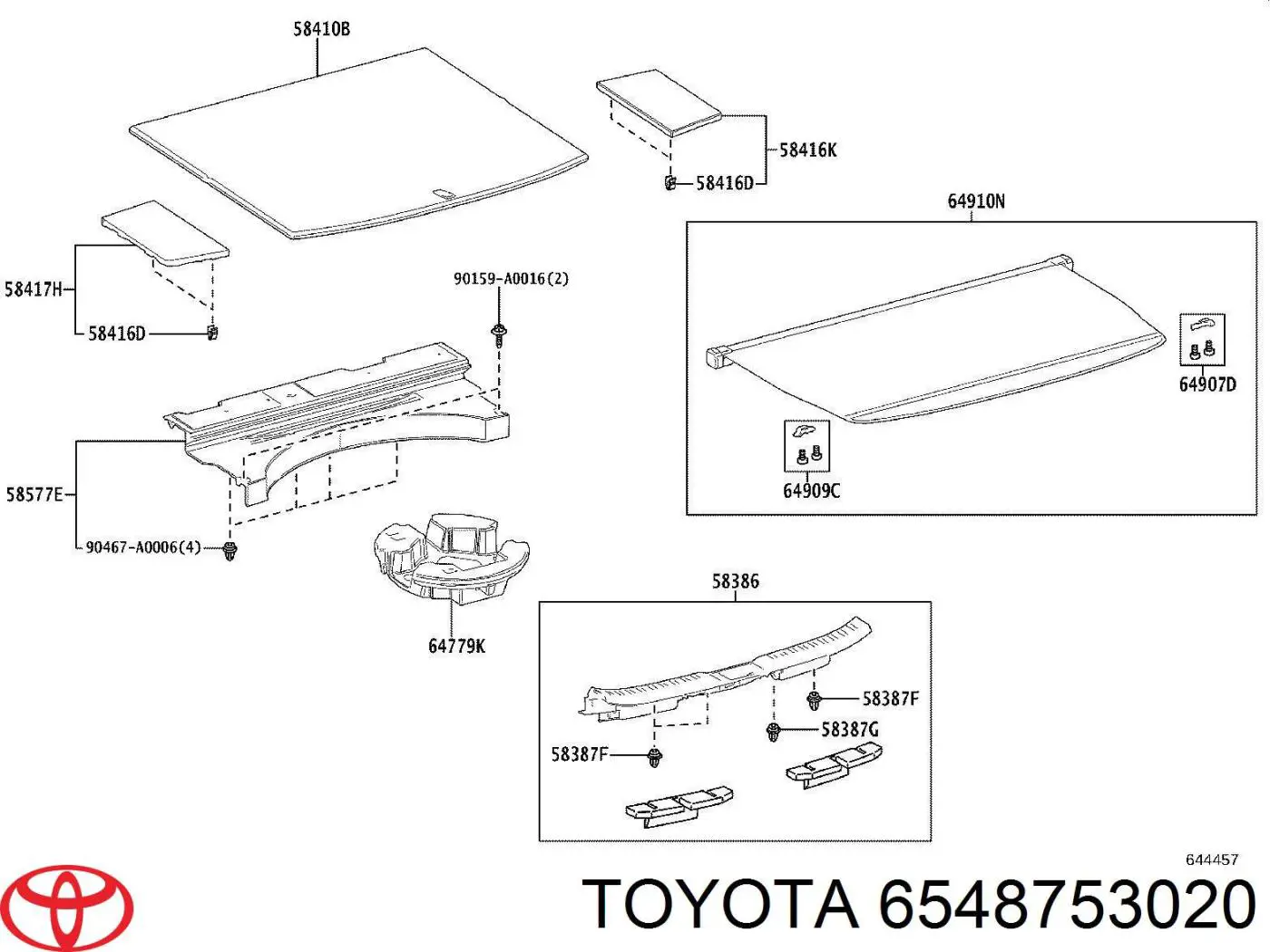  Toyota 6548753020 ціна, від 2.48 USD