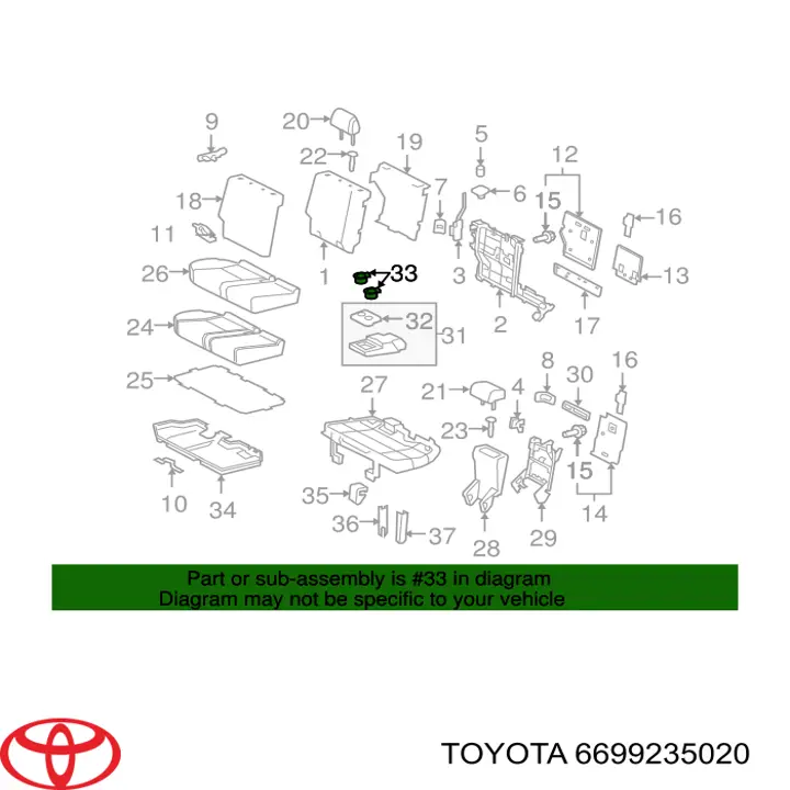  Toyota 6699235020 ціна, від 12.85 USD