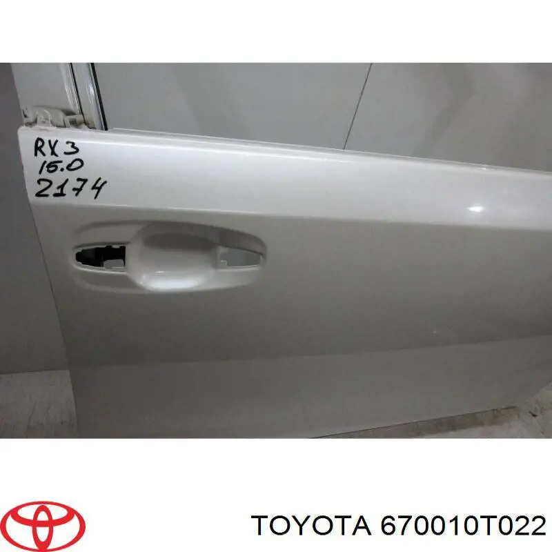 Двері праві передні 670010T022 Toyota