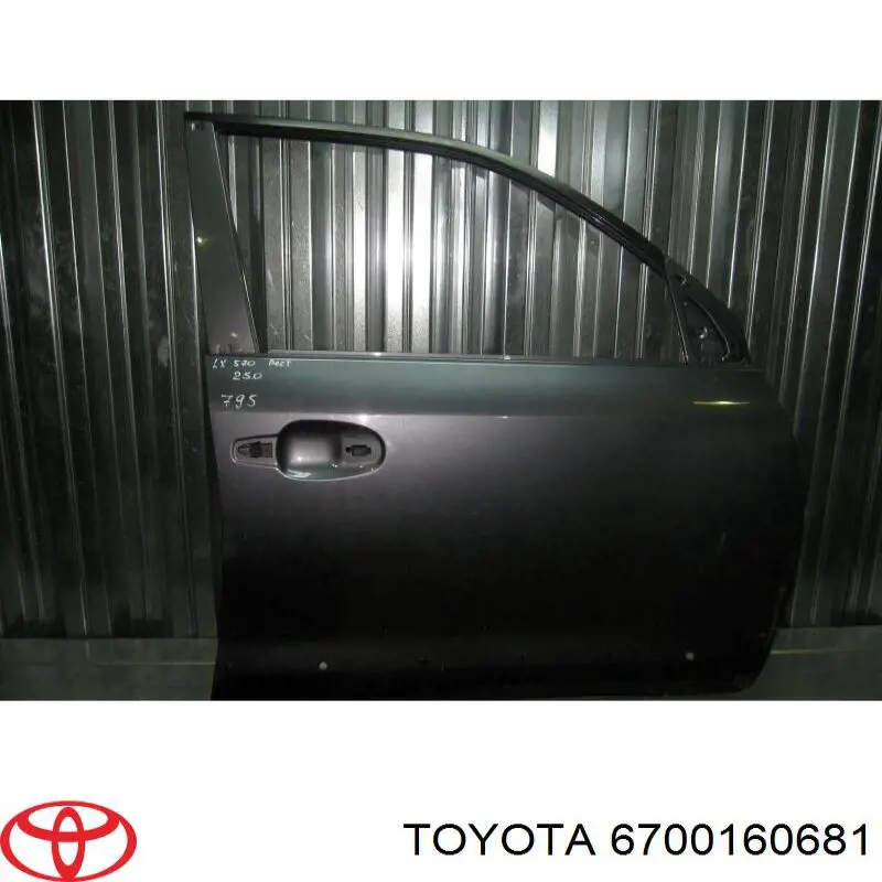 6700160681 Toyota Пасажирські передні двері