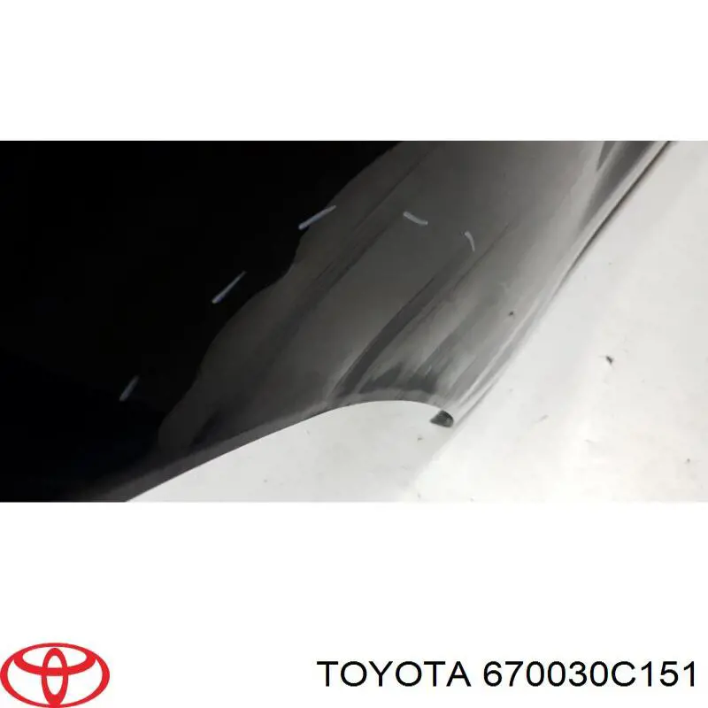 670030C151 Toyota Двері пасажирські задні праві