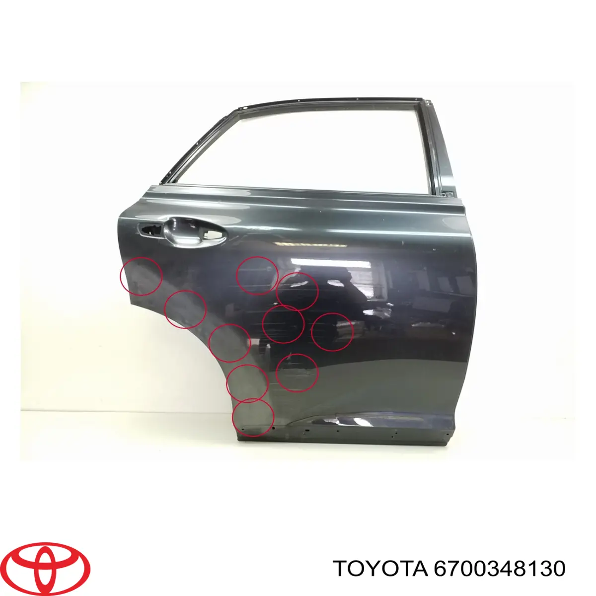 Двері задні, праві Toyota 6700348130 ціна, від 348.48 USD