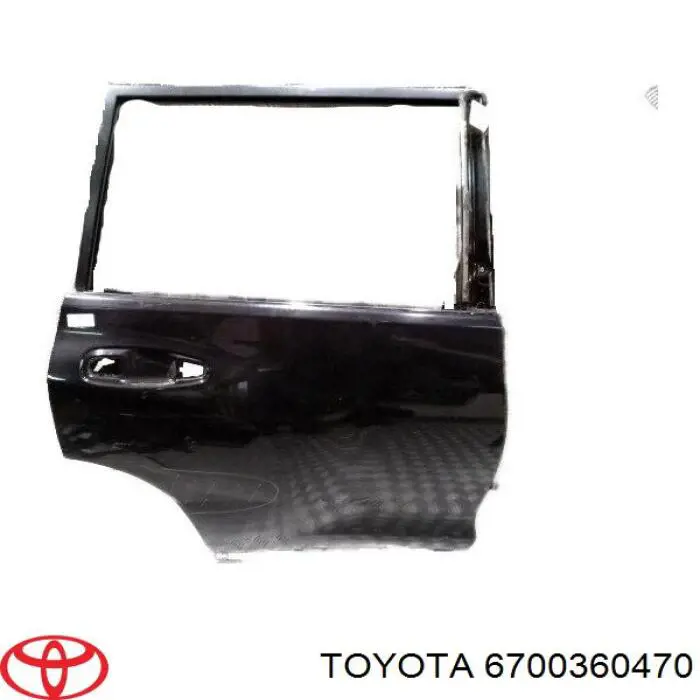 Двері задні, праві Toyota Land Cruiser PRADO (J150) (Тойота Ленд крузер)