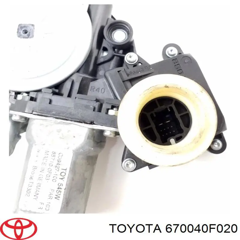 670040F020 Toyota Двері пасажирськи задні ліві