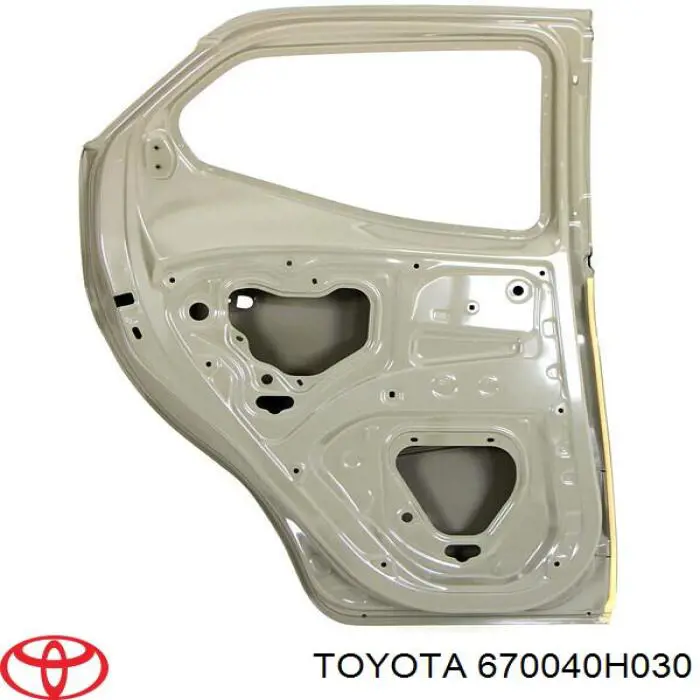670040H030 Toyota Двері пасажирськи задні ліві