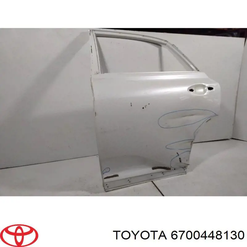 Двері задні Toyota 6700448130 ціна, від 768.62 USD