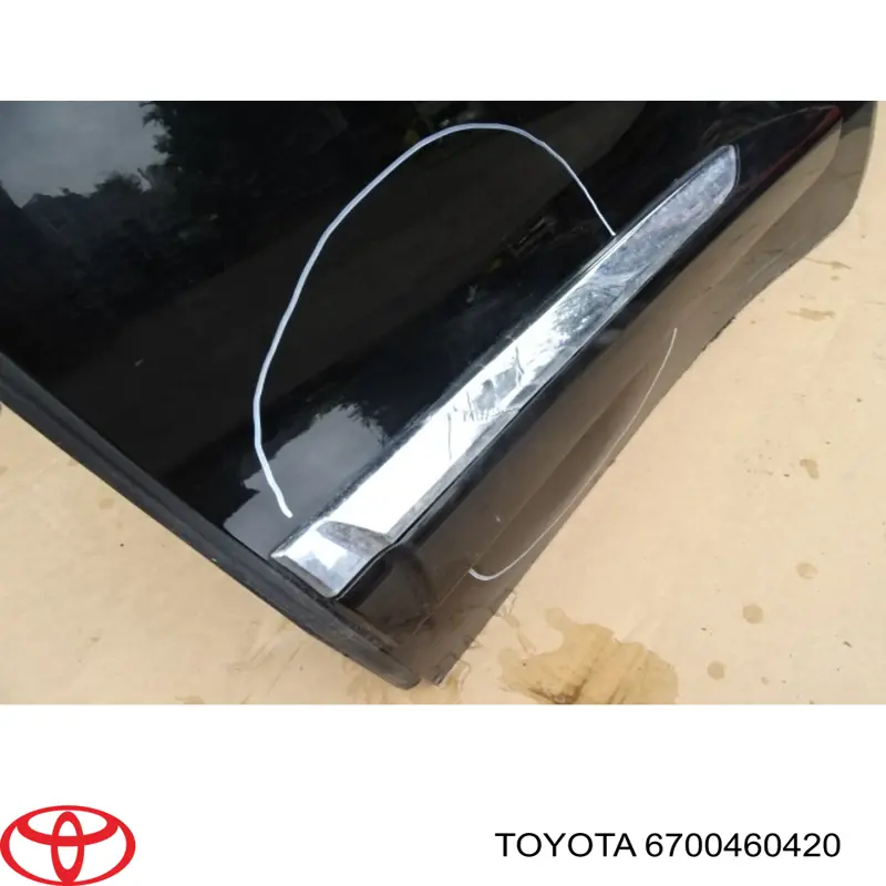 Двері задні Toyota 6700460420 ціна, від  USD