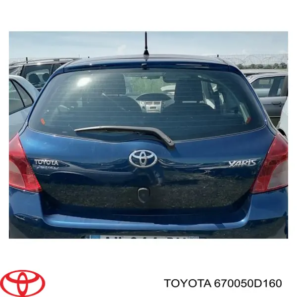 Двері задні, багажні (3-і)/(5-і) (ляда) Toyota Yaris (Тойота Яріс)