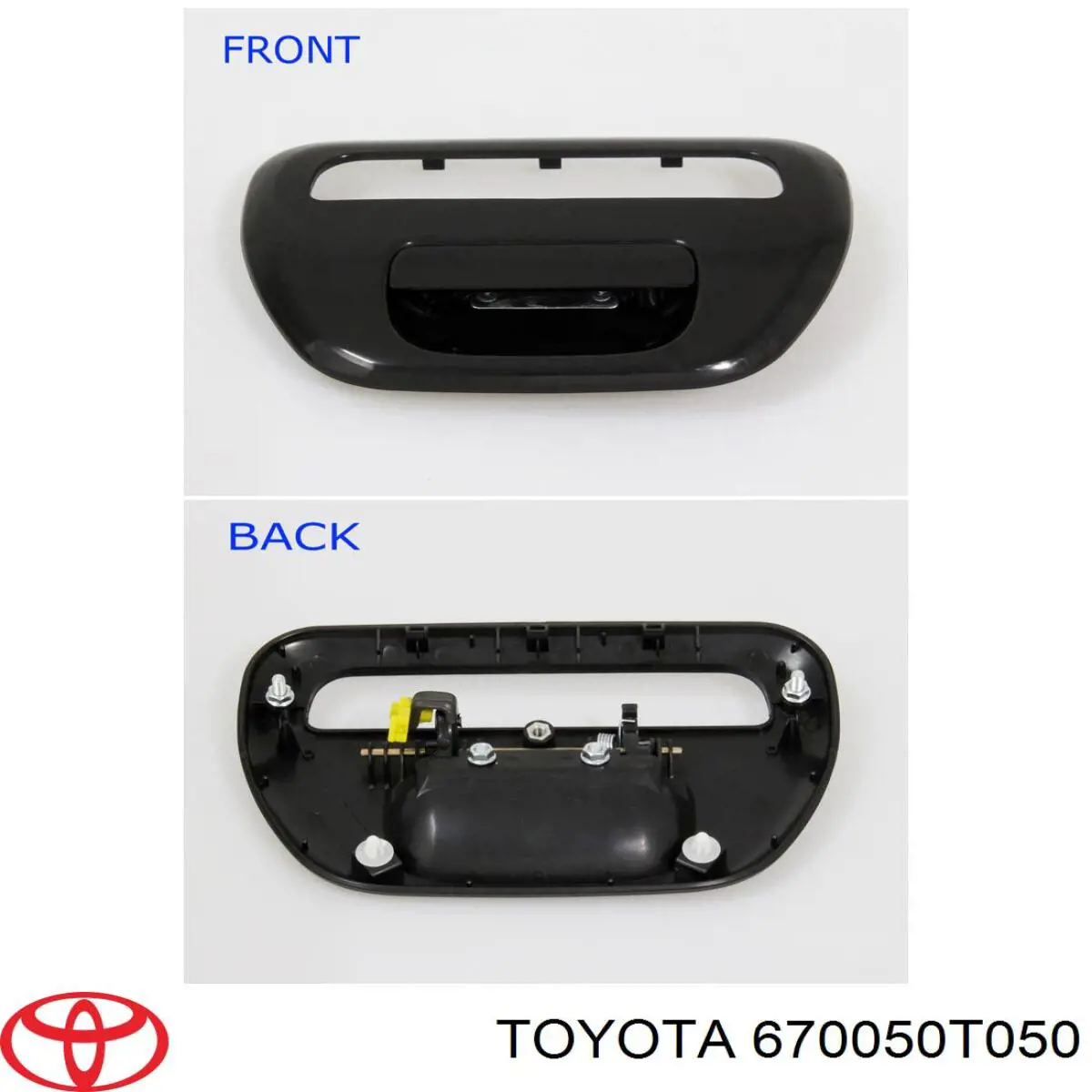 670050T050 Toyota двері задні, багажні (3-і/(5-і) (ляда))